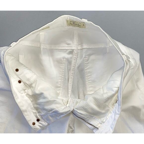 Lucky Brand Emma Crop 5-Pocket Comfort Stretch Denim Jeans. White, Women's 16W. - Picture 6 of 8